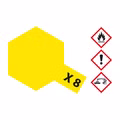 X-8 Zitronen-Gelb glaenzend - 23ml Acrylstreichfarbe wasserlöslich Tamiya 300081008