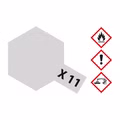 X-11 Chrom Silber glaenzend - 23ml Acrylstreichfarbe wasserlöslich Tamiya 300081011