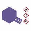 X-16 Violett glaenzend - 23ml Acrylstreichfarbe wasserlöslich Tamiya 300081016