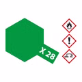 X-28 Parkgruen glaenzend - 23ml Acrylstreichfarbe wasserlöslich Tamiya 300081028