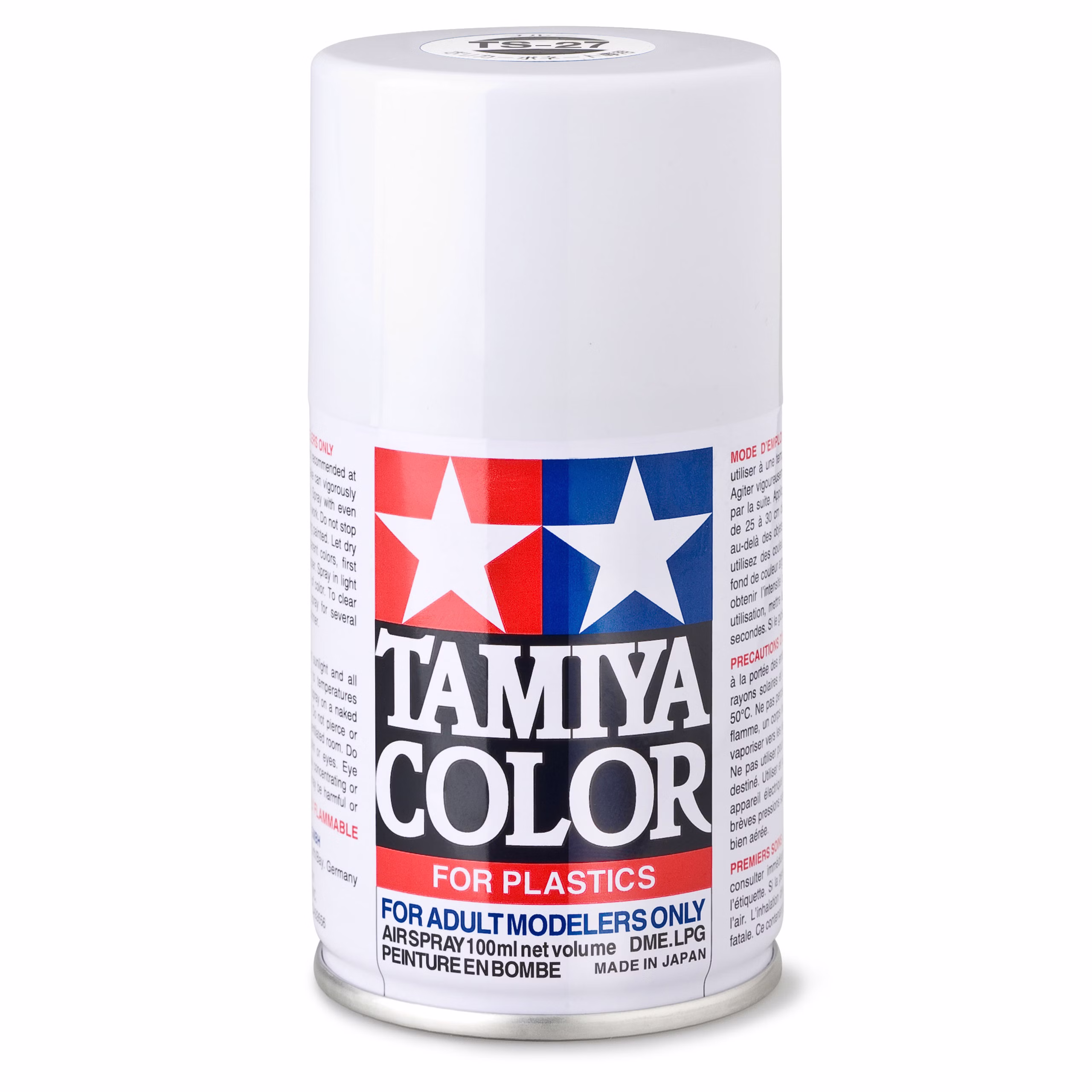 TS-27 Weiss matt - 100ml Sprayfarbe Kunstharz Tamiya 300085027 TS-27 Weiss matt - 100ml Sprayfarbe Kunstharz Tamiya 300085027