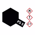 PS-5 Schwarz Polycarbonat - 100ml Sprayfarbe Lexan - Tamiya 300086005