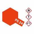 PS-24 Neon Orange Polycarbonat - 100ml Sprayfarbe Lexan - Tamiya 300086024
