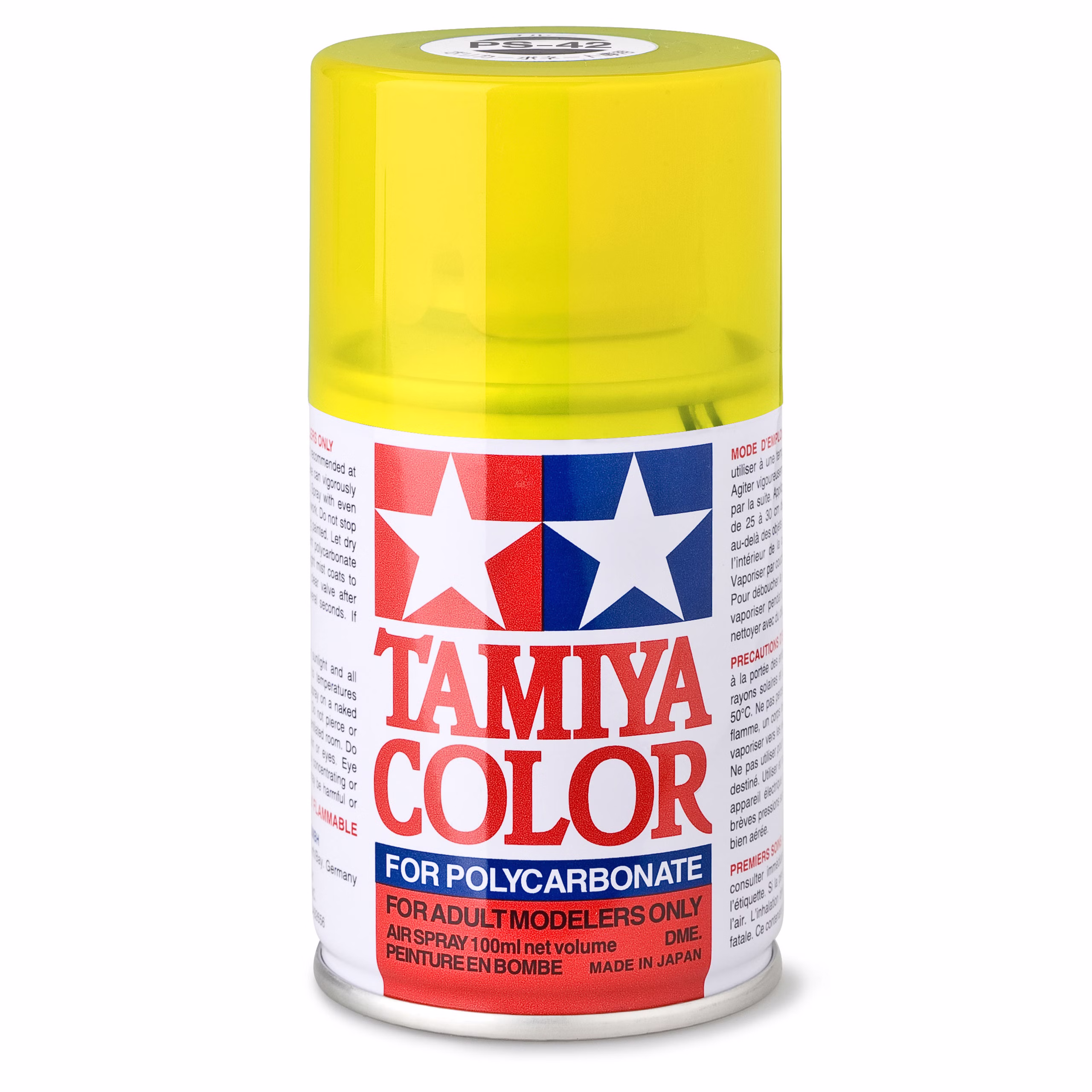 PS-42 Translucent Gelb Polyc. - 100ml Sprayfarbe Lexan - Tamiya 300086042