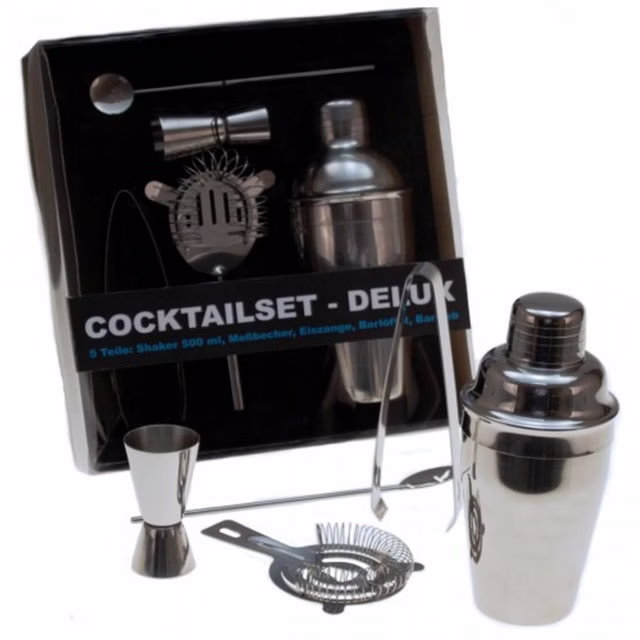 Cocktailset Delux 69210 Edelstahl Cocktail Set Cocktailset Delux 69210 Edelstahl Cocktail Set