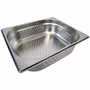 GN 1/2 Gastronormbehälter GN-Behälter Edelstahl 6,5 Liter Tiefe 100mm GELOCHT GN 1/2 Gastronormbehälter GN-Behälter Edelstahl 6,5 Liter Tiefe 100mm GELOCHT