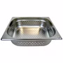 GN 1/2 Gastronormbehälter GN-Behälter Edelstahl 6,5 Liter Tiefe 100mm GELOCHT GN 1/2 Gastronormbehälter GN-Behälter Edelstahl 6,5 Liter Tiefe 100mm GELOCHT