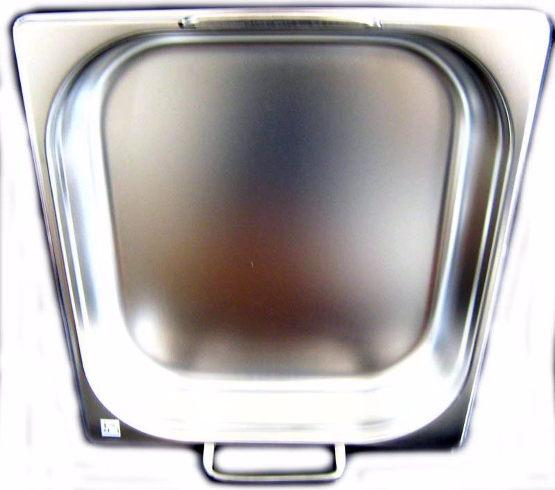GN 2/3 Gastronormbehälter GN-Behälter Edelstahl  4 Liter Tiefe 65mm Fallgriff