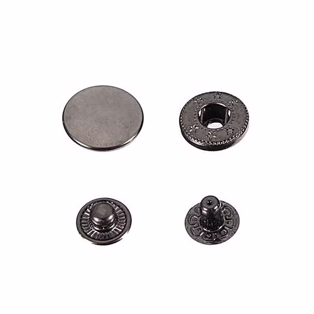 250 Stk. Druckknöpfe 15mm - schwarz - für Handpresse 250 Stk. Druckknöpfe 15mm - schwarz - für Handpresse