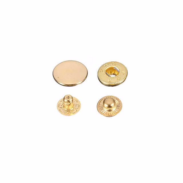250 Stk. Druckknöpfe 15mm - gold - für Handpresse 250 Stk. Druckknöpfe 15mm - gold - für Handpresse
