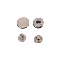 50 Stk. Druckknöpfe 10mm - silber - für Handpresse