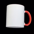 Sublimation 36 Stück Kaffee Tassen Becher WEISS - HENKEL ORANGE
