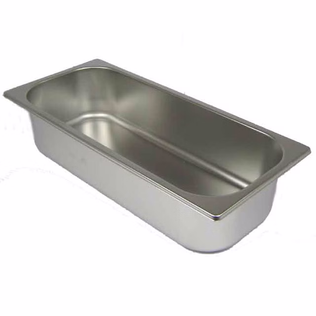 Eisbehälter Edelstahl Ice Cream Pan Tiefe 80mm / 360mm lang /165mm Breit Eisbehälter Edelstahl Ice Cream Pan Tiefe 80mm / 360mm lang /165mm Breit