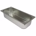 Eisbehälter Edelstahl Ice Cream Pan Tiefe 80mm / 360mm lang /165mm Breit