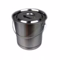 Eimer Kücheneimer Futtereimer Milcheimer Sektkühler Edelstahl 8 Liter Deckel - im-shop-kaufen.de