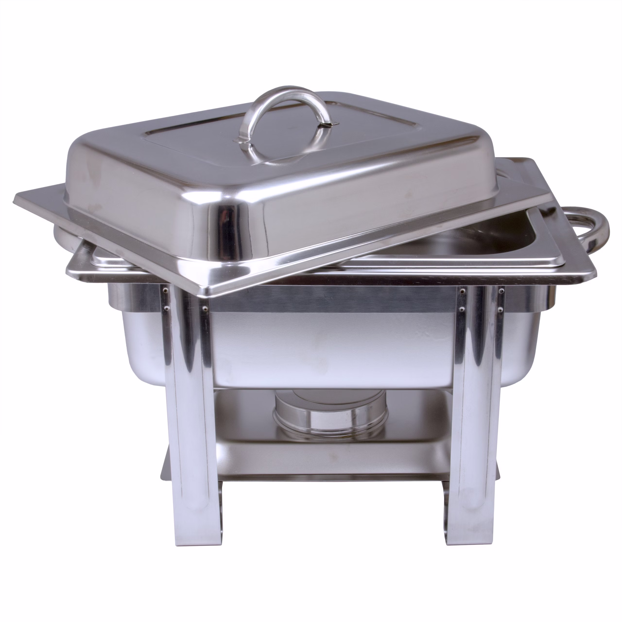 Edelstahl Speisenwärmer 1/2  Warmhaltebehälter Chafing Dish 4,0 Liter