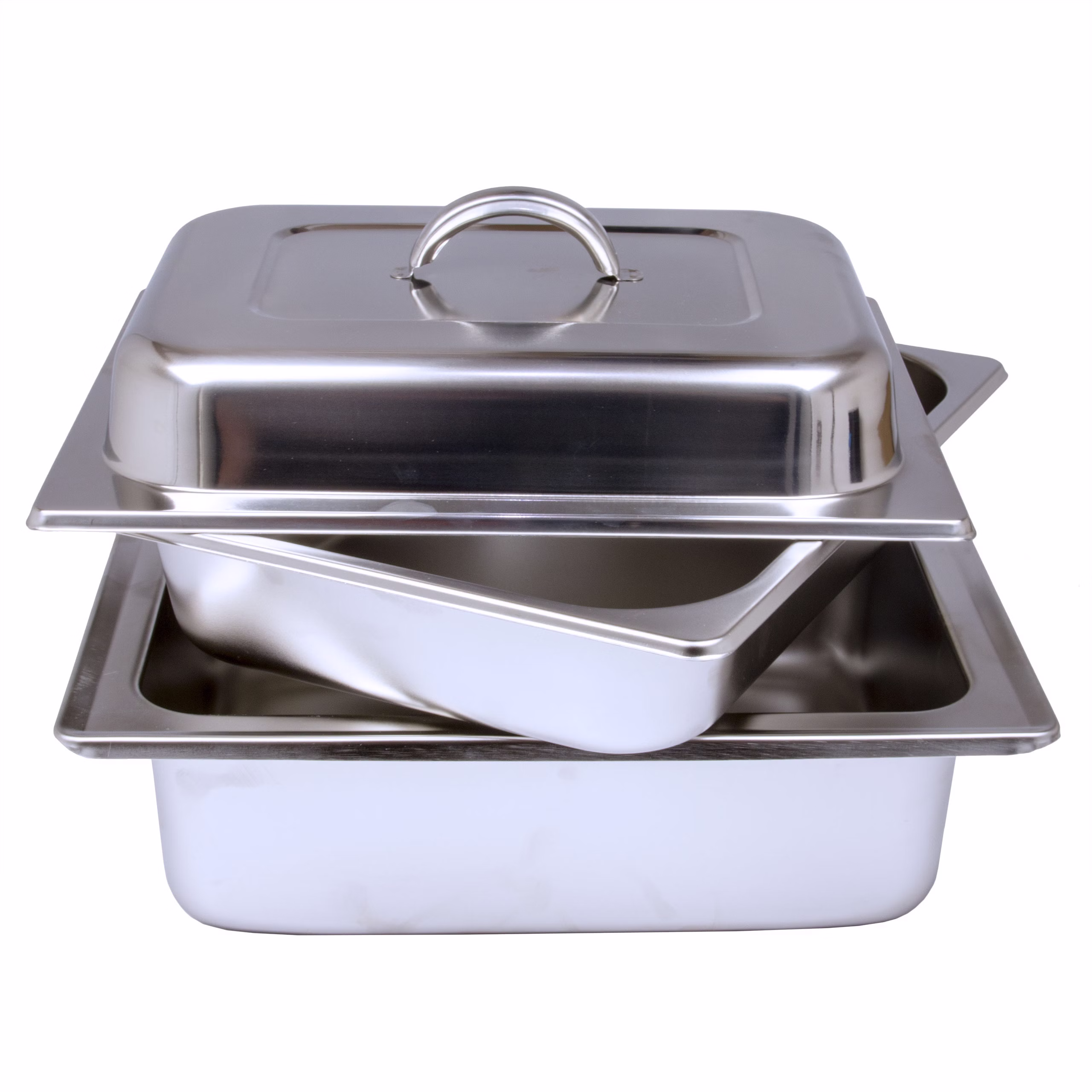 Edelstahl Speisenwärmer 1/2  Warmhaltebehälter Chafing Dish 4,0 Liter