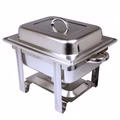 Edelstahl Speisenwärmer 1/2 Warmhaltebehälter Chafing Dish 4,0 Liter Edelstahl Speisenwärmer 1/2 Warmhaltebehälter Chafing Dish 4,0 Liter