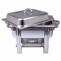 Edelstahl Speisenwärmer 1/2 Warmhaltebehälter Chafing Dish 4,0 Liter Edelstahl Speisenwärmer 1/2 Warmhaltebehälter Chafing Dish 4,0 Liter