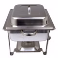 Edelstahl Speisenwärmer 1/2 Warmhaltebehälter Chafing Dish 4,0 Liter Edelstahl Speisenwärmer 1/2 Warmhaltebehälter Chafing Dish 4,0 Liter