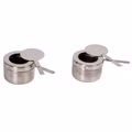 Edelstahl Speisenwärmer Runder Warmhaltebehälter Chafing Dish 2x 4,5 Liter Edelstahl Speisenwärmer Runder Warmhaltebehälter Chafing Dish 2x 4,5 Liter