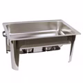 Edelstahl Speisenwärmer Runder Warmhaltebehälter Chafing Dish 2x 4,5 Liter Edelstahl Speisenwärmer Runder Warmhaltebehälter Chafing Dish 2x 4,5 Liter