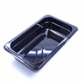 Kunststoff GN 1/4 Polycarbonat schwarz Gastronormbehälter GN-Behälter 1,8 Liter Tiefe 65mm 