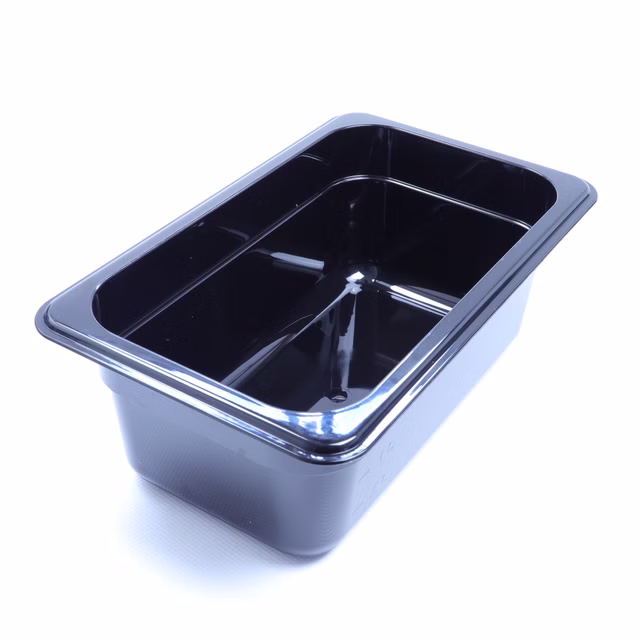 Kunststoff GN 1/4 Polycarbonat schwarz Gastronormbehälter GN-Behälter 2,8 Liter Tiefe 100mm Kunststoff GN 1/4 Polycarbonat schwarz Gastronormbehälter GN-Behälter 2,8 Liter Tiefe 100mm