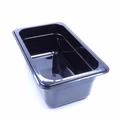 Kunststoff GN 1/4 Polycarbonat schwarz Gastronormbehälter GN-Behälter 2,8 Liter Tiefe 100mm 