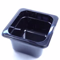Kunststoff GN 1/6 Polycarbonat schwarz Gastronormbehälter GN-Behälter 1,6 Liter Tiefe 100mm 