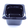 Kunststoff GN 1/6 Polycarbonat schwarz Gastronormbehälter GN-Behälter 1,6 Liter Tiefe 100mm 
