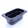 Kunststoff GN 1/9 Polycarbonat schwarz Gastronormbehälter GN-Behälter 0,6 Liter Tiefe 65mm Kunststoff GN 1/9 Polycarbonat schwarz Gastronormbehälter GN-Behälter 0,6 Liter Tiefe 65mm