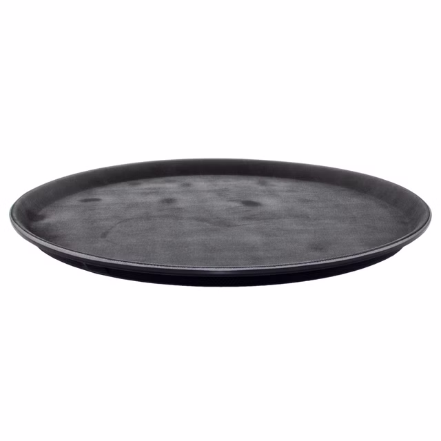 Gastrotablett rund Kunststoff gummiert 40,5 cm Durchmesser Tablett Antirutsch beschichtet