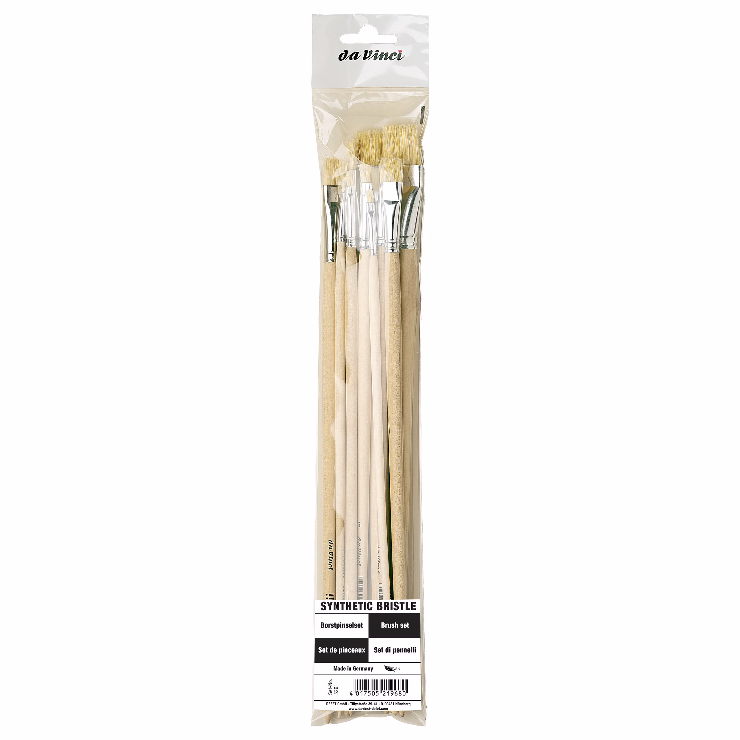 Pinselset da Vinci SYNTHETIC BRISTLE Set 5291 Pinselset da Vinci SYNTHETIC BRISTLE Set 5291