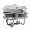 AcMax Edelstahl Speisenwärmer Warmhaltebehälter Chafing Dish T633