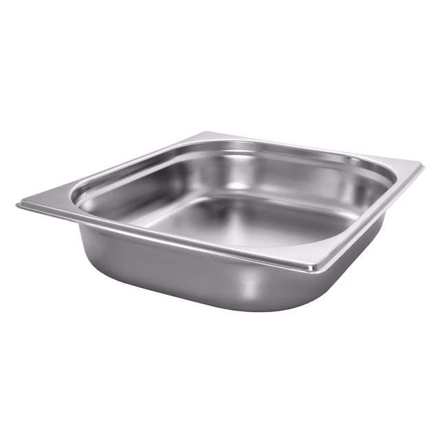 AcMax GN 1/2 Gastronormbehälter GN-Behälter Edelstahl 4 Liter Tiefe 65mm