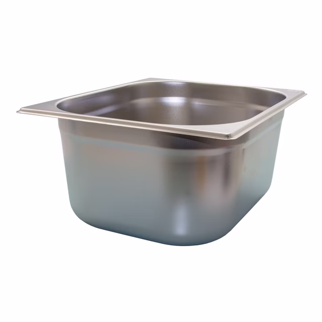 AcMax GN 1/2 Gastronormbehälter GN-Behälter Edelstahl 9,5 Liter Tiefe 150mm