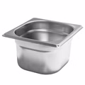 AcMax GN 1/6 Gastronormbehälter GN-Behälter Edelstahl 1,6 Liter Tiefe 100mm