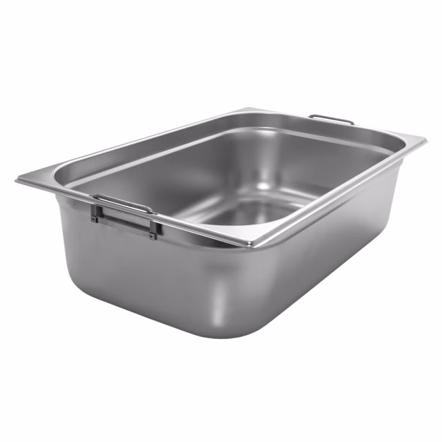 AcMax GN 1/1 Gastronormbehälter GN-Behälter Edelstahl 21 Liter Tiefe 150mm MIT FALLGRIFF