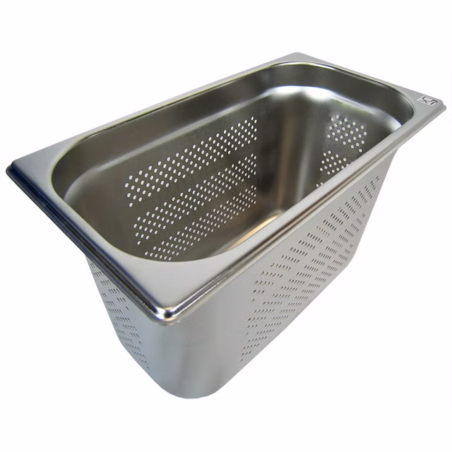 AcMax GN 1/3 Gastronormbehälter GN-Behälter Edelstahl 7,8 Liter Tiefe 200mm ***GELOCHT***