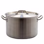 AcMax Kochtopf Gastrotopf Topf 24 Liter Edelstahl mit Deckel Großküche Gastronomie AcMax Kochtopf Gastrotopf Topf 24 Liter Edelstahl mit Deckel Großküche Gastronomie