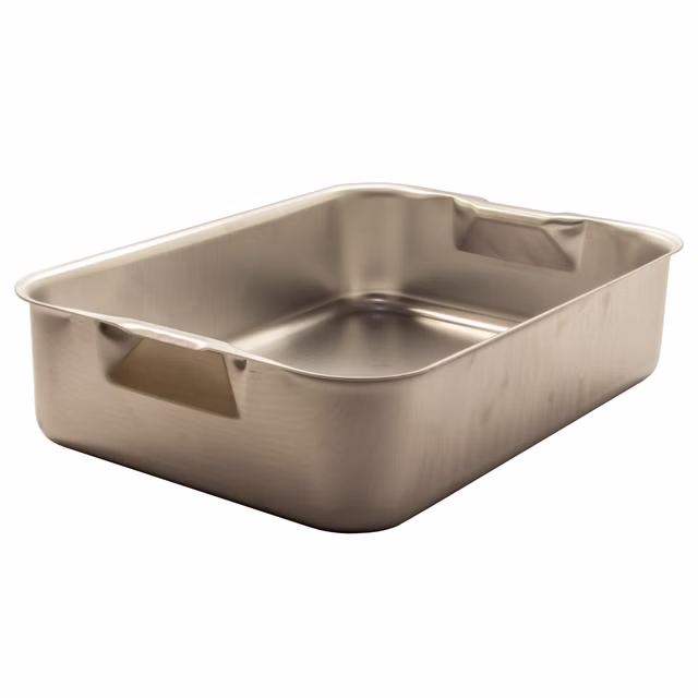 AcMax Bräter / Ofen / Auslageschale 37 x 27 x 9 cm, eckig, Aluminium