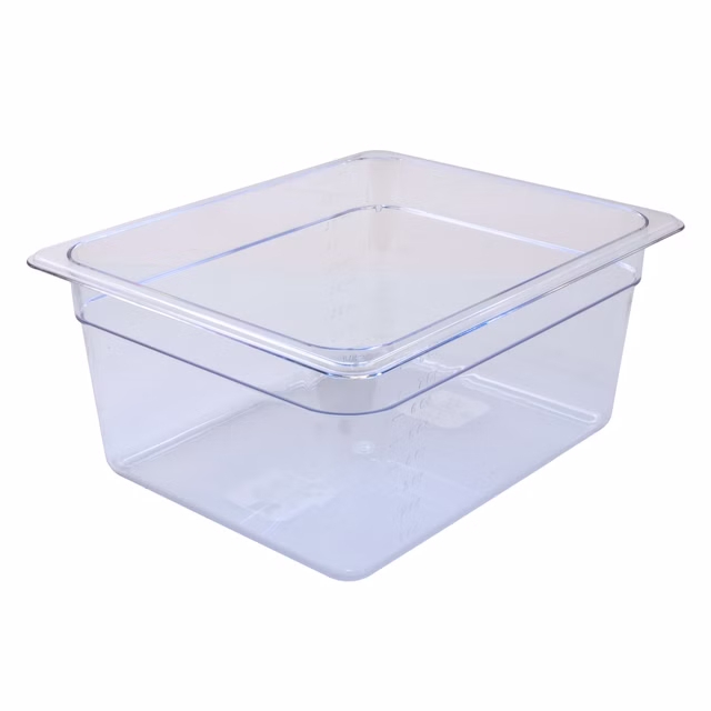 AcMax Polycarbonat GN 1/2 Gastronormbehälter GN-Behälter 9,5 Liter Tiefe 150mm Kunststoff