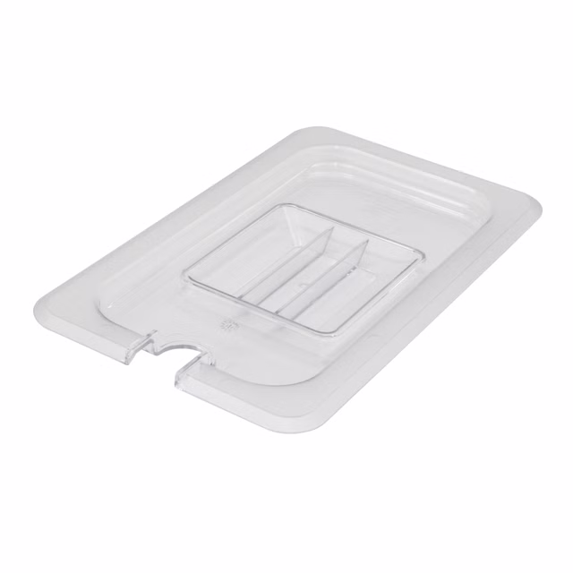 AcMax Polycarbonat Deckel mit Aussparung GN 1/4 Gastronormbehälter GN-Behälter Gastronorm Kunststoff