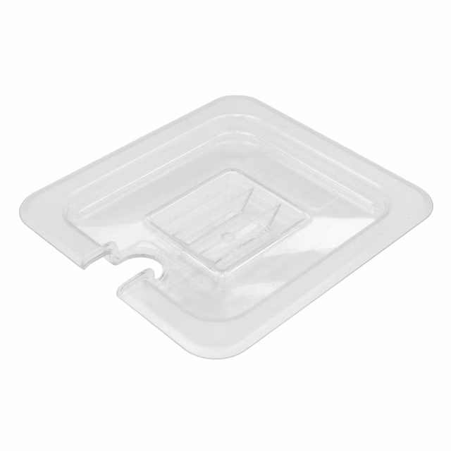 AcMax Polycarbonat Deckel mit Aussparung GN 1/6 Gastronormbehälter GN-Behälter Gastronorm Kunststoff