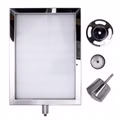 AcMax A4 Schilderhalter inkl. Zylinderkopf silber AcMax A4 Schilderhalter inkl. Zylinderkopf silber