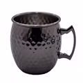 AcMax 6 Stück Set Moscow Mule Becher Kupferbecher gehämmert Cocktail Tasse mit Hammerschlag Gunmetal black AcMax 6 Stück Set Moscow Mule Becher Kupferbecher gehämmert Cocktail Tasse mit Hammerschlag Gunmetal black