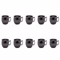 AcMax 10 Stück Set Moscow Mule Becher Kupferbecher gehämmert Cocktail Tasse mit Hammerschlag Gunmetal black AcMax 10 Stück Set Moscow Mule Becher Kupferbecher gehämmert Cocktail Tasse mit Hammerschlag Gunmetal black