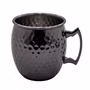 AcMax 10 Stück Set Moscow Mule Becher Kupferbecher gehämmert Cocktail Tasse mit Hammerschlag Gunmetal black AcMax 10 Stück Set Moscow Mule Becher Kupferbecher gehämmert Cocktail Tasse mit Hammerschlag Gunmetal black