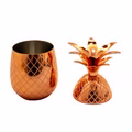 AcMax 10 Stück Ananas Becher Kupferbecher gehämmert Cocktailbecher mit Hammerschlag AcMax 10 Stück Ananas Becher Kupferbecher gehämmert Cocktailbecher mit Hammerschlag